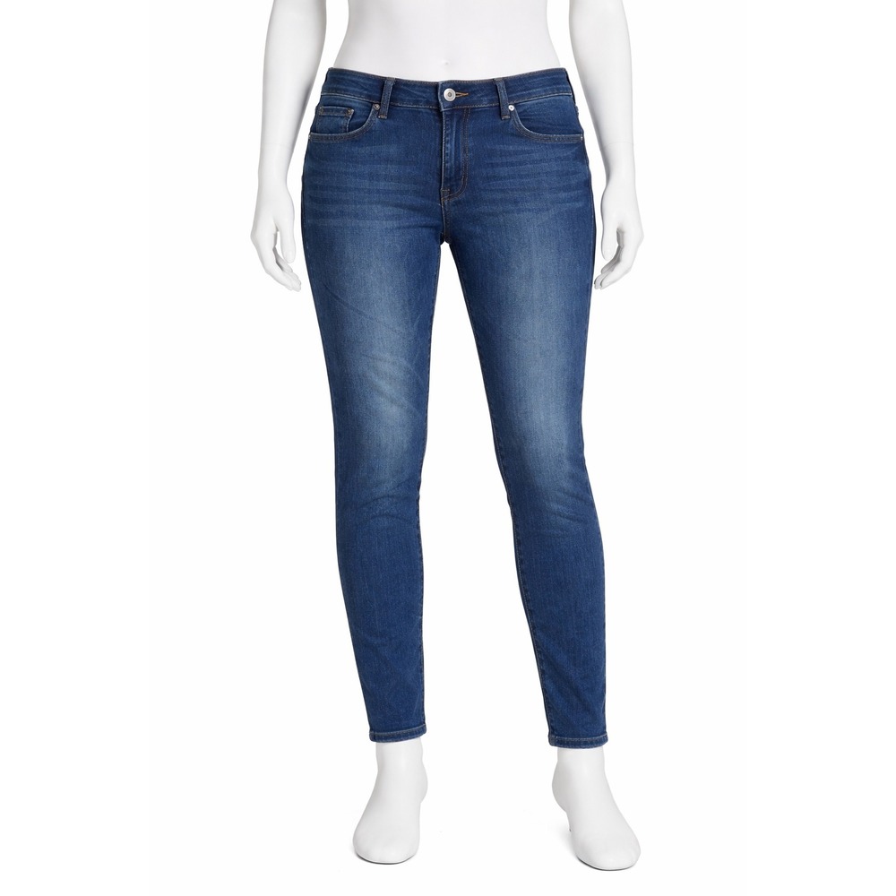 Banana Republic Premium Denim Skinny Ankle Jeans Size 31 Medium Wash Stretch